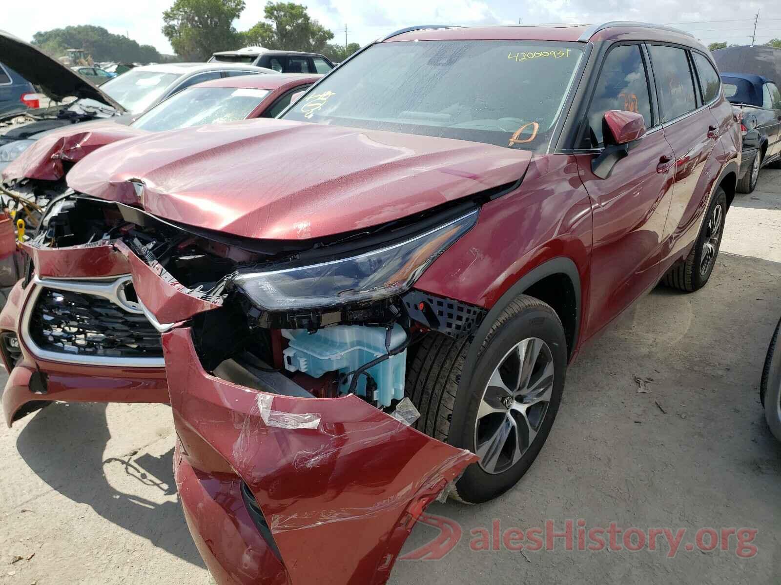 5TDGZRAHXMS048587 2021 TOYOTA HIGHLANDER