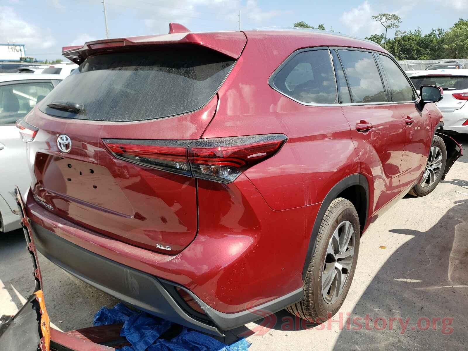 5TDGZRAHXMS048587 2021 TOYOTA HIGHLANDER