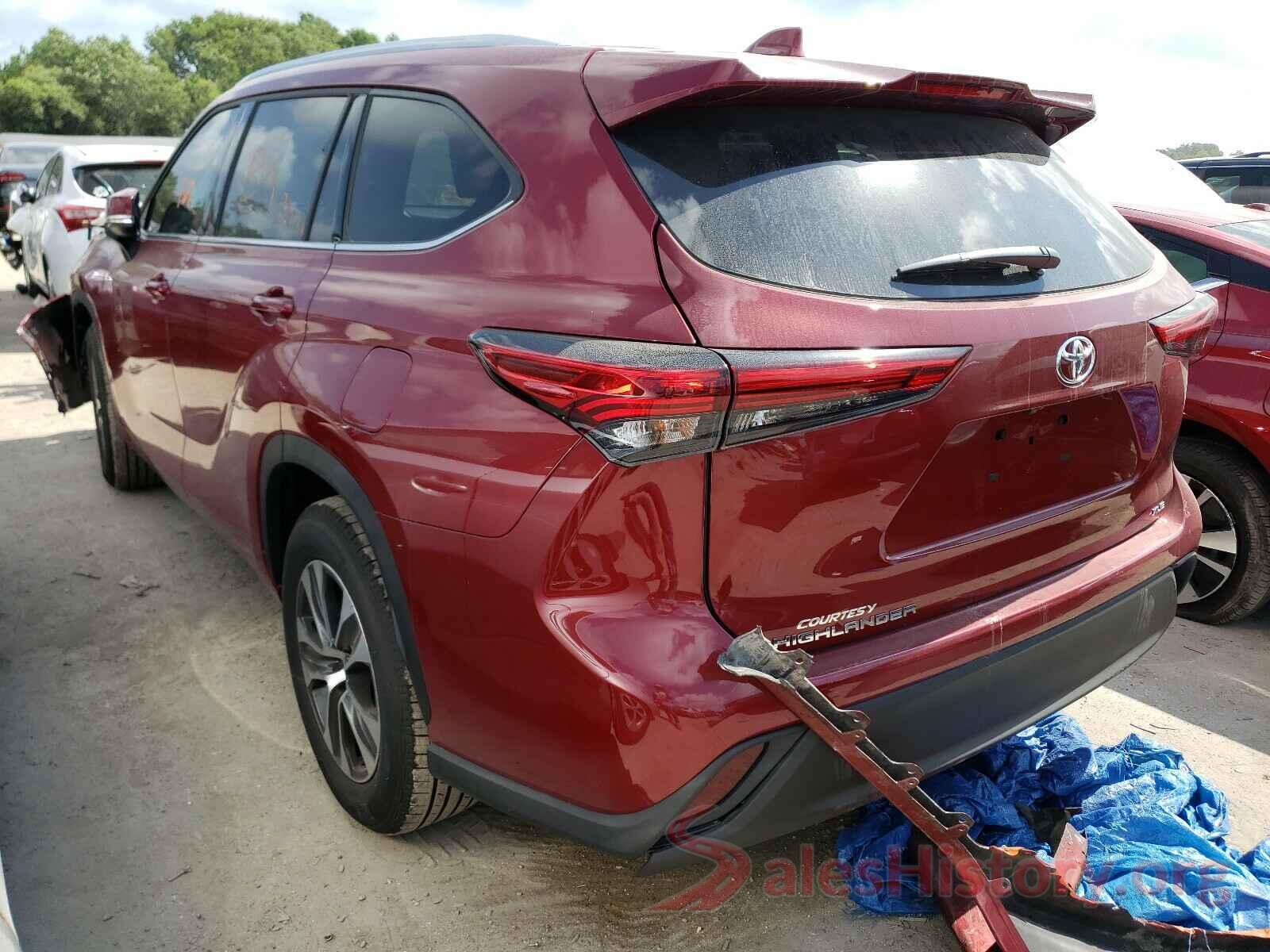 5TDGZRAHXMS048587 2021 TOYOTA HIGHLANDER