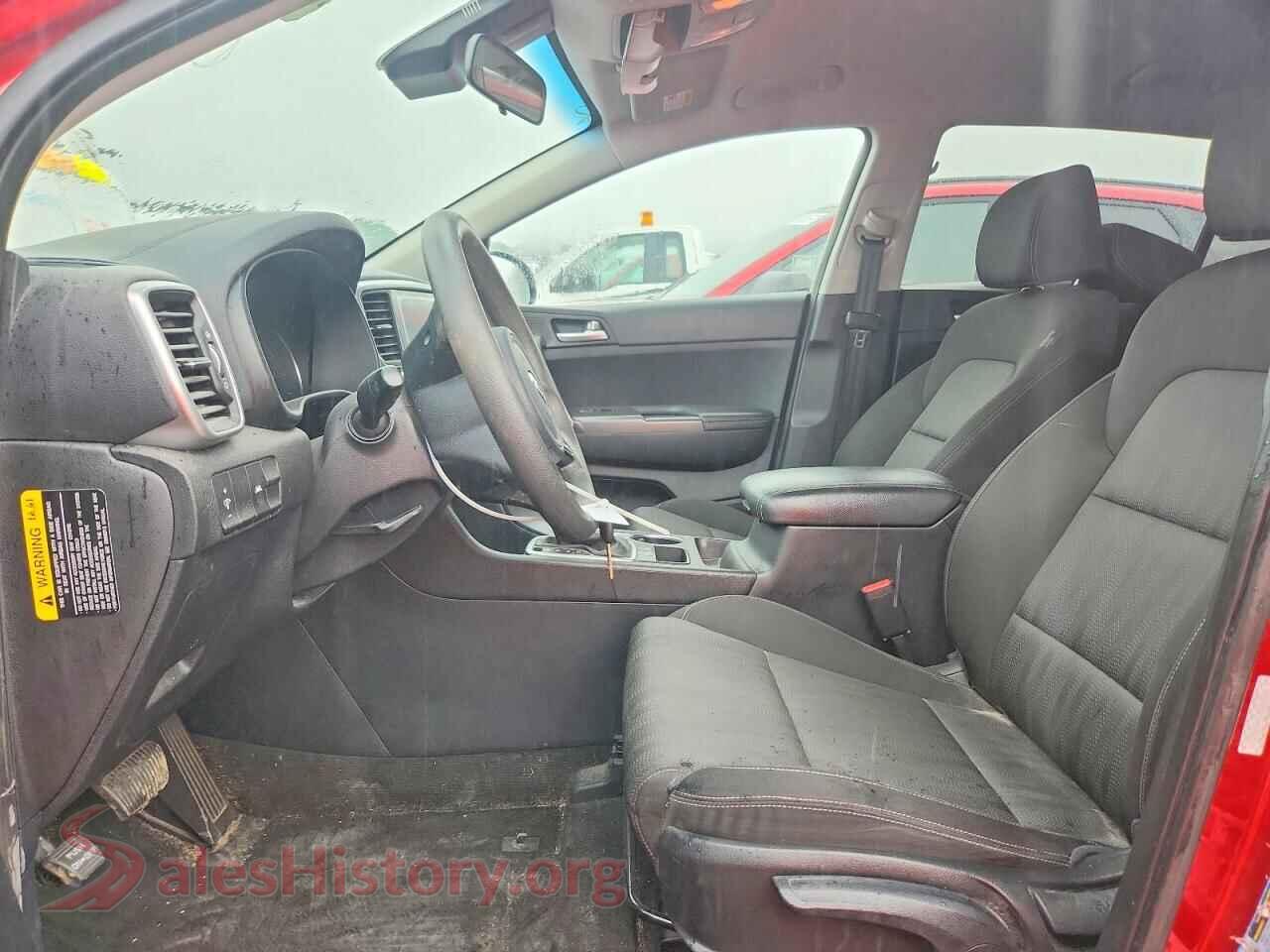 2021 KIA SPORTAGE VIN KNDPM3AC1M7856207, engine bay