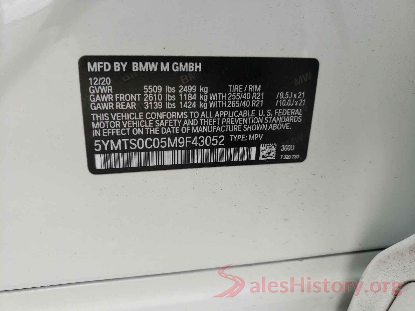 5YMTS0C05M9F43052 2021 BMW X3