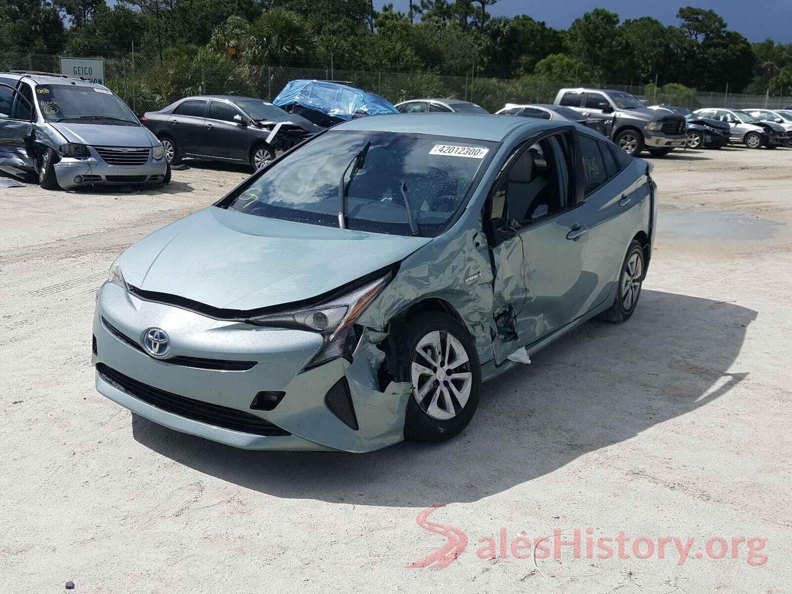 JTDKARFU3G3022992 2016 TOYOTA PRIUS