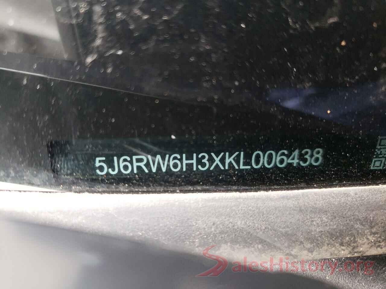 5J6RW6H3XKL006438 2019 HONDA CRV