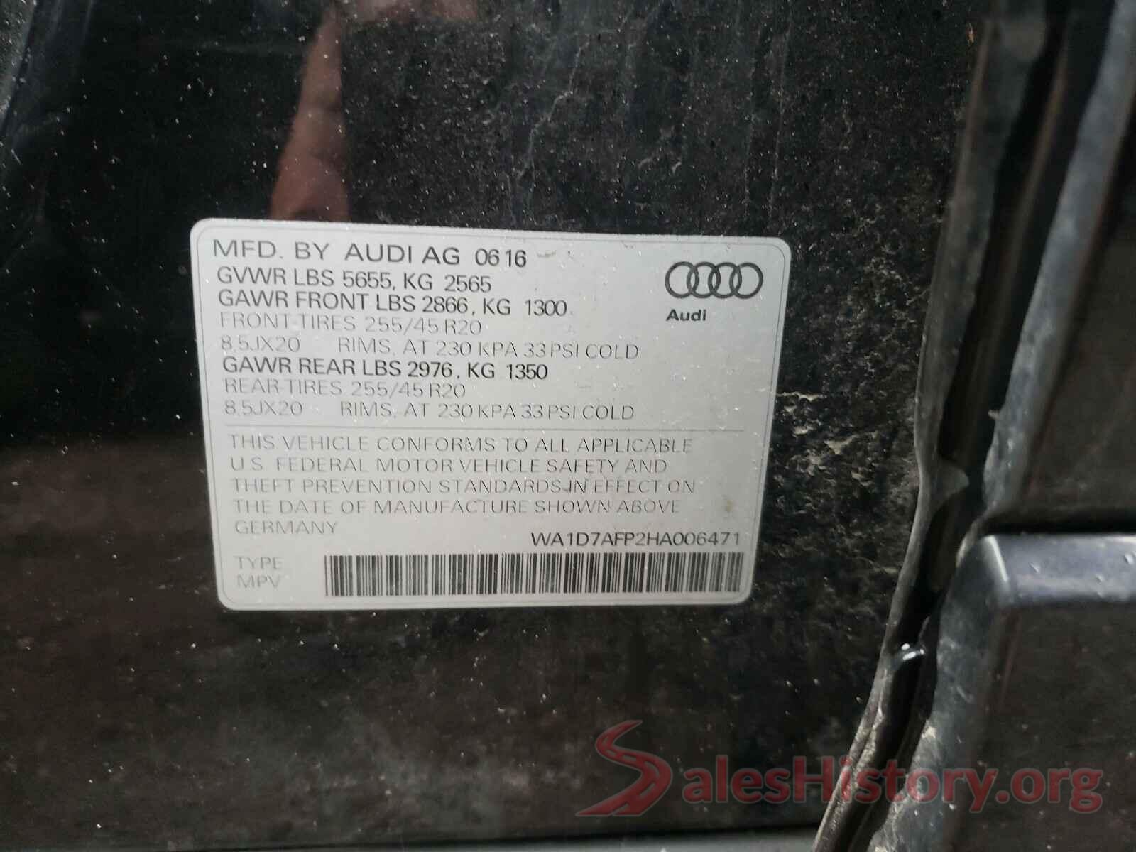 WA1D7AFP2HA006471 2017 AUDI Q5