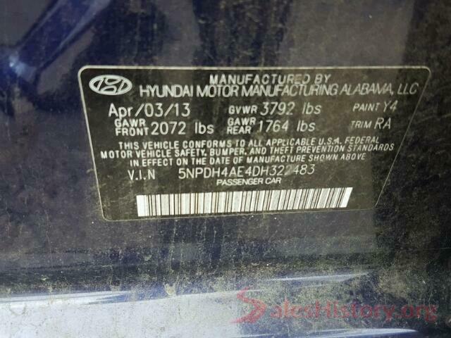 5NPDH4AE4DH322483 2013 HYUNDAI ELANTRA