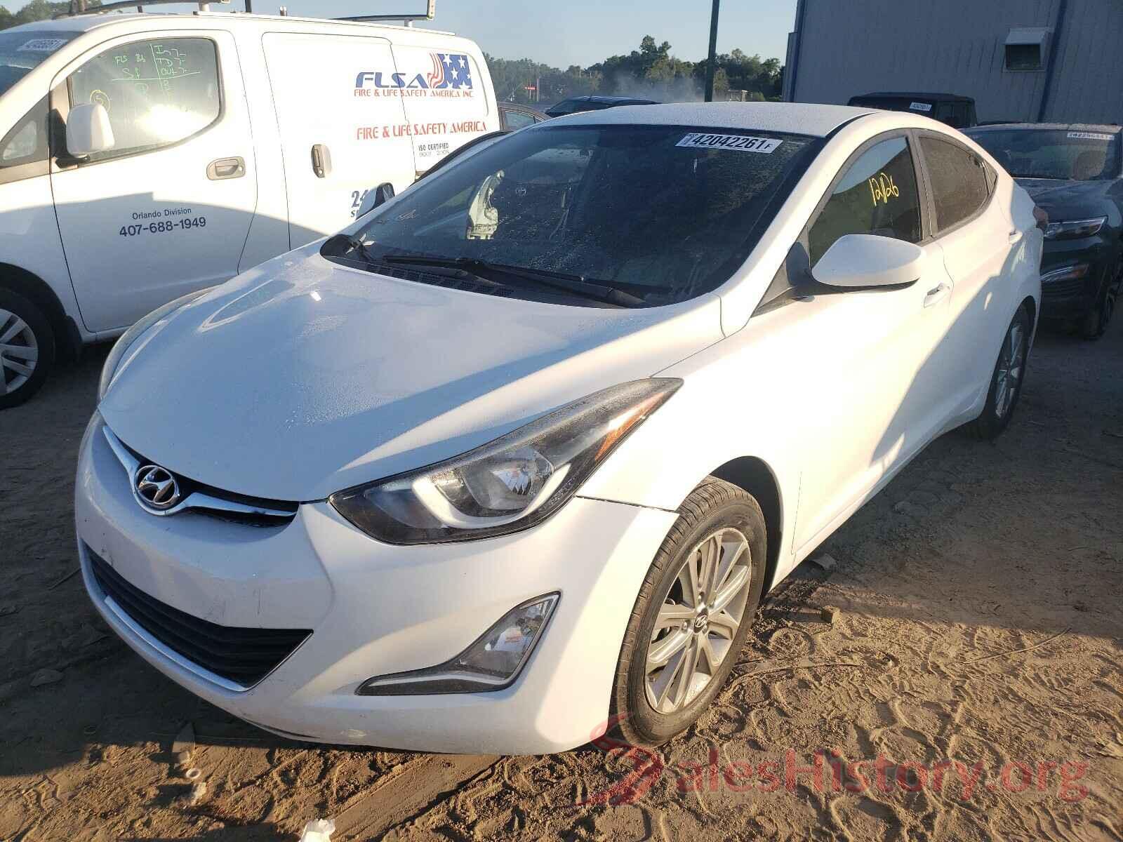 5NPDH4AE6GH662495 2016 HYUNDAI ELANTRA