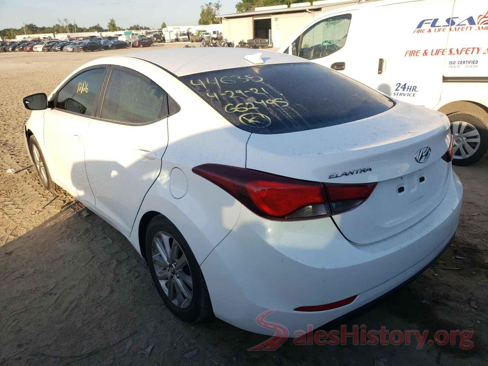 5NPDH4AE6GH662495 2016 HYUNDAI ELANTRA