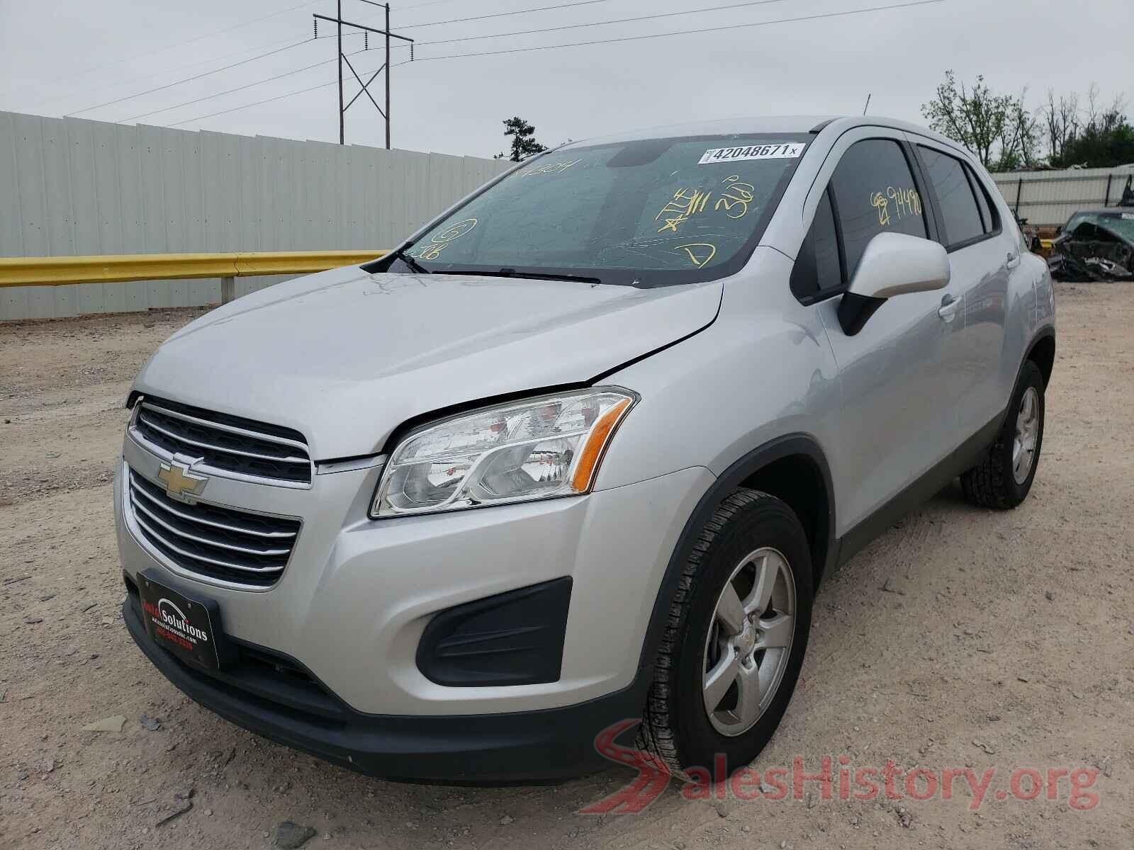 3GNCJNSB2GL184304 2016 CHEVROLET TRAX