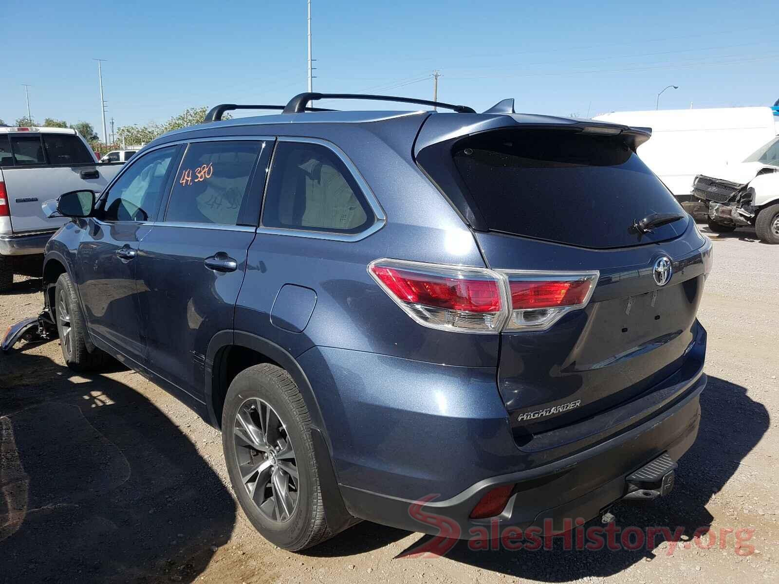 5TDJKRFH0GS320684 2016 TOYOTA HIGHLANDER