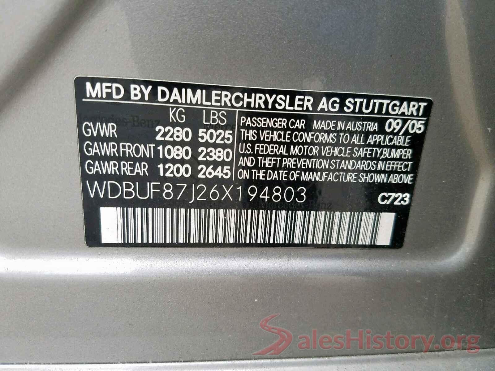 WDBUF87J26X194803 2006 MERCEDES-BENZ E 350 4MAT