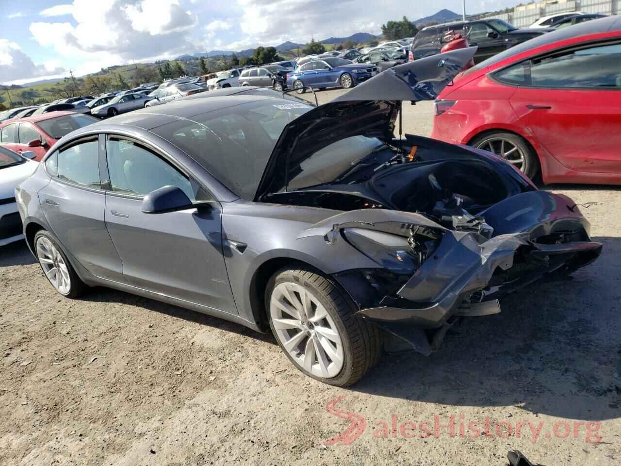 5YJ3E1EA4NF142964 2022 TESLA MODEL 3