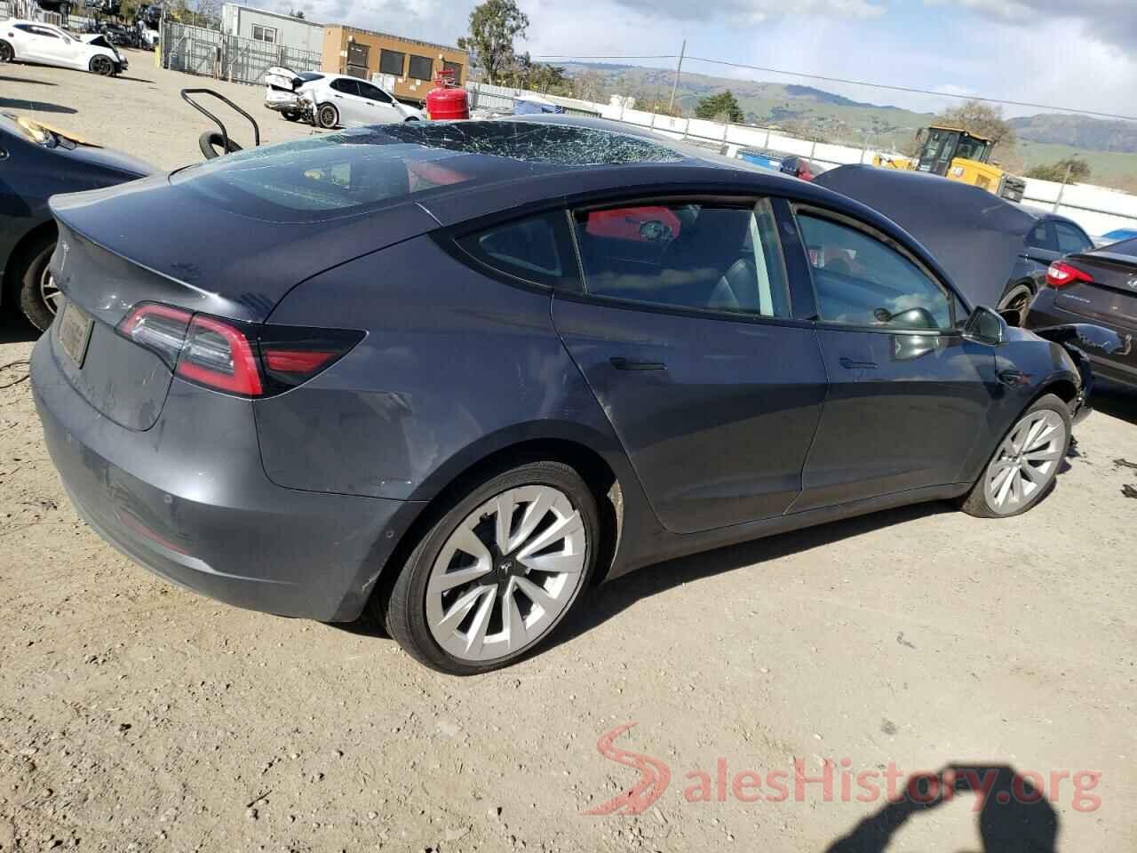 5YJ3E1EA4NF142964 2022 TESLA MODEL 3