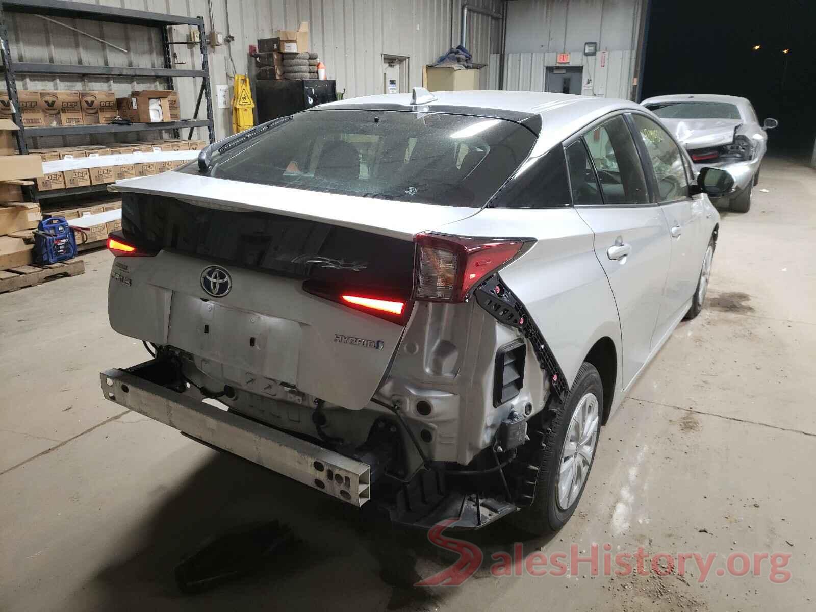 JTDKARFU8K3088947 2019 TOYOTA PRIUS