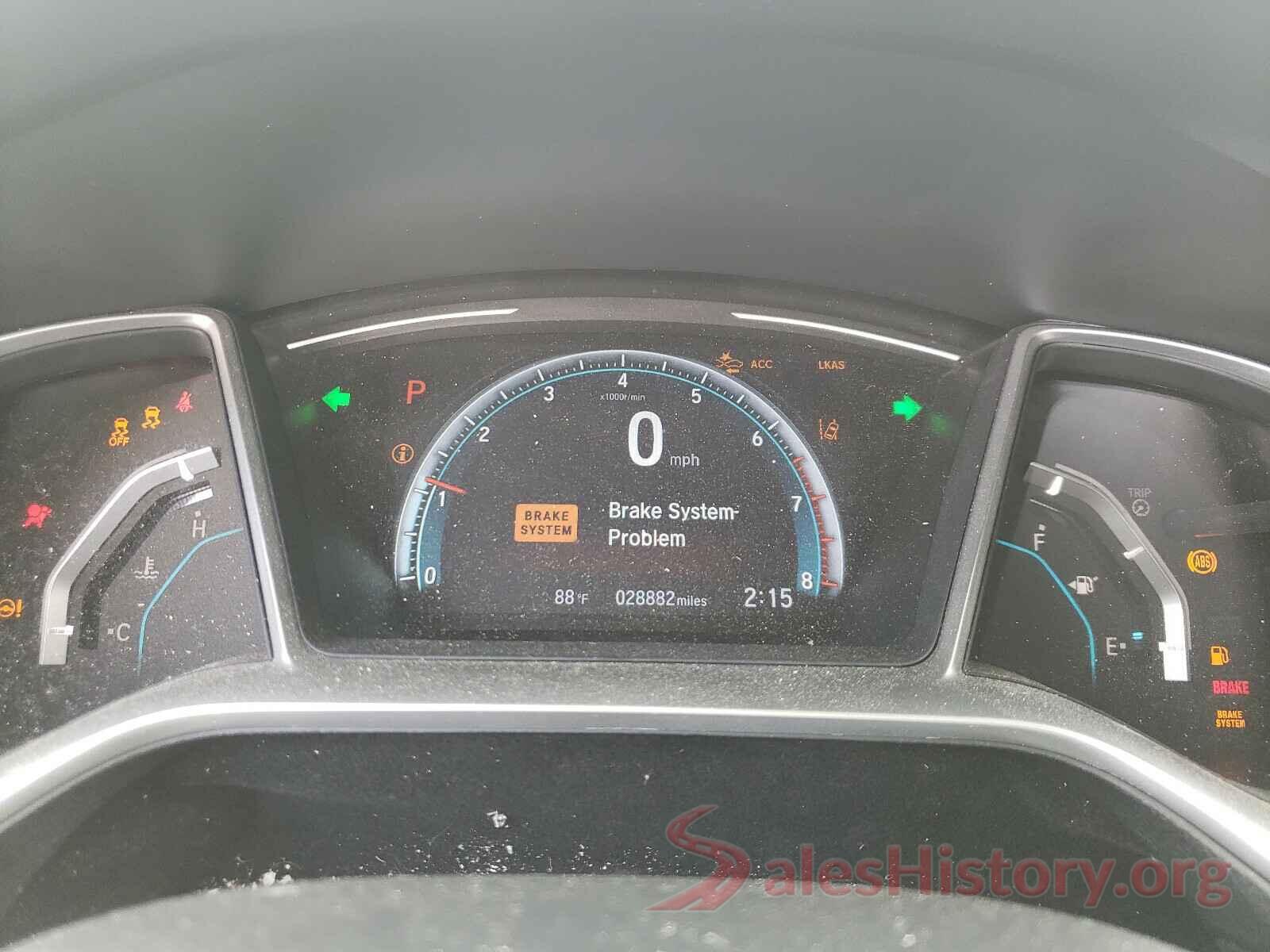 2HGFC3B34KH350726 2019 HONDA CIVIC