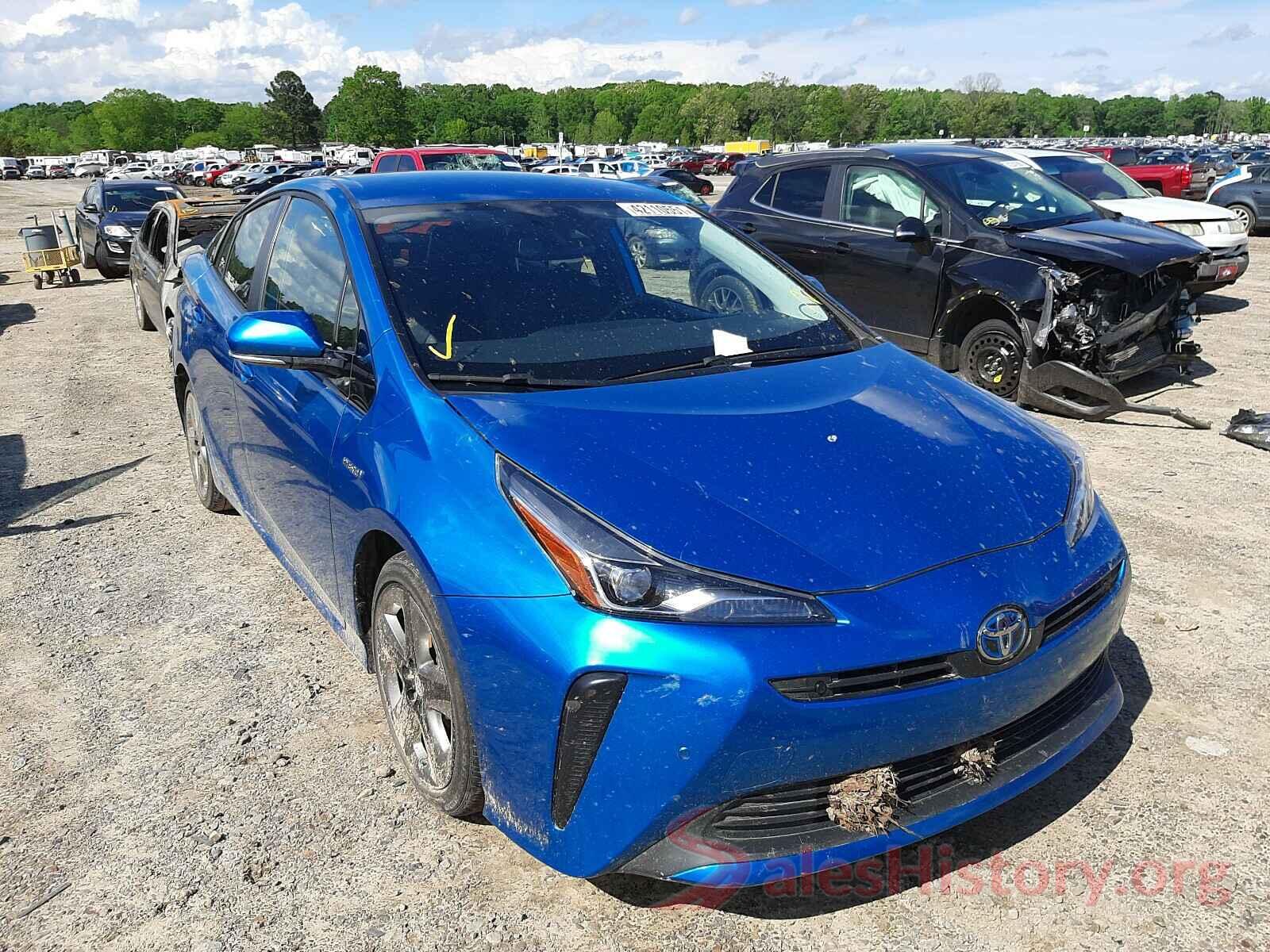 JTDKARFU6K3095332 2019 TOYOTA PRIUS