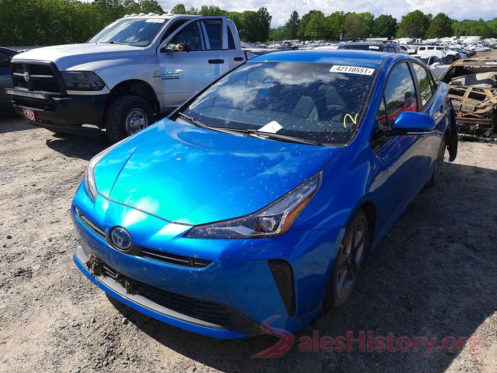 JTDKARFU6K3095332 2019 TOYOTA PRIUS