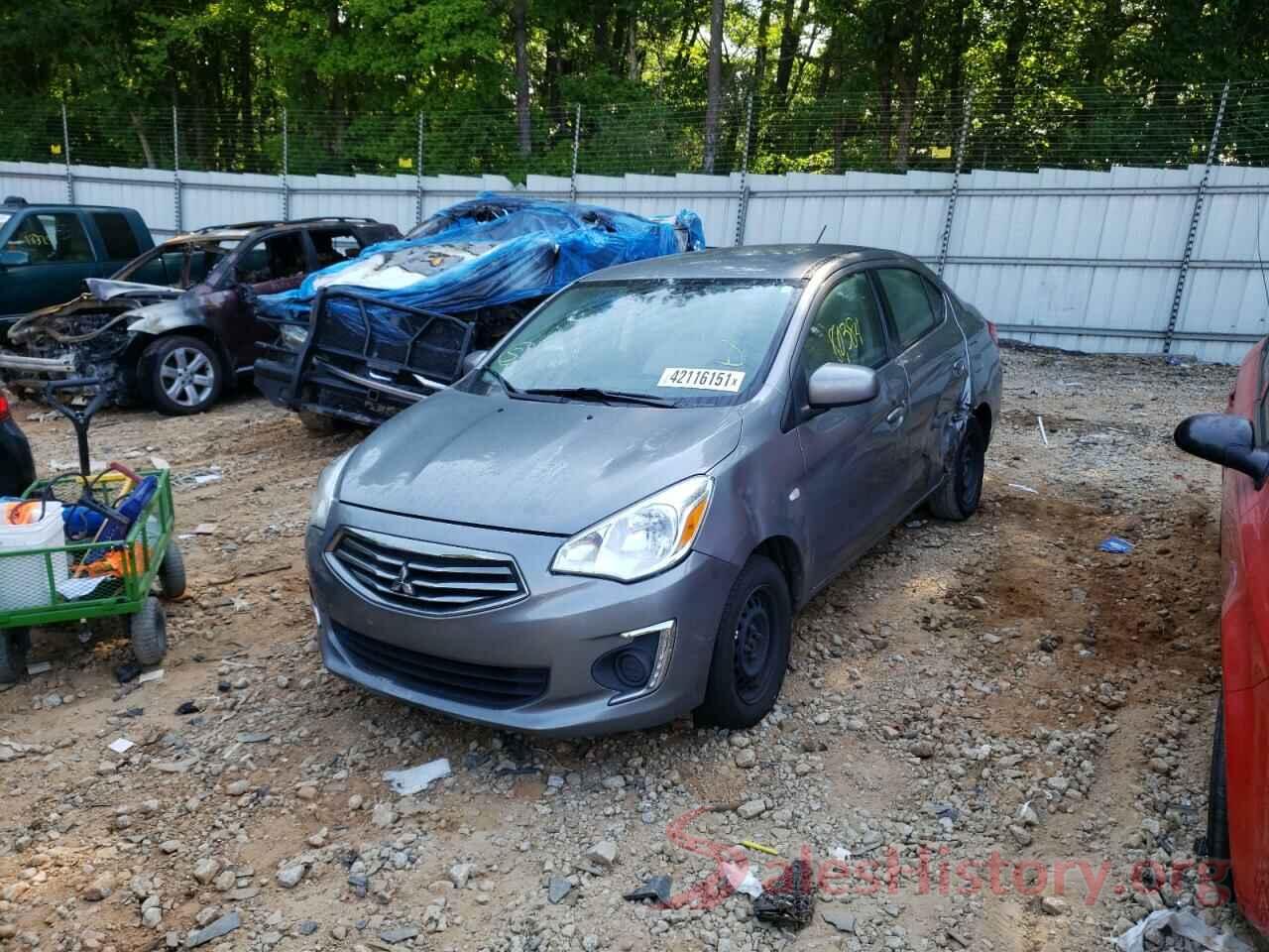 ML32F3FJ6HHF12499 2017 MITSUBISHI MIRAGE