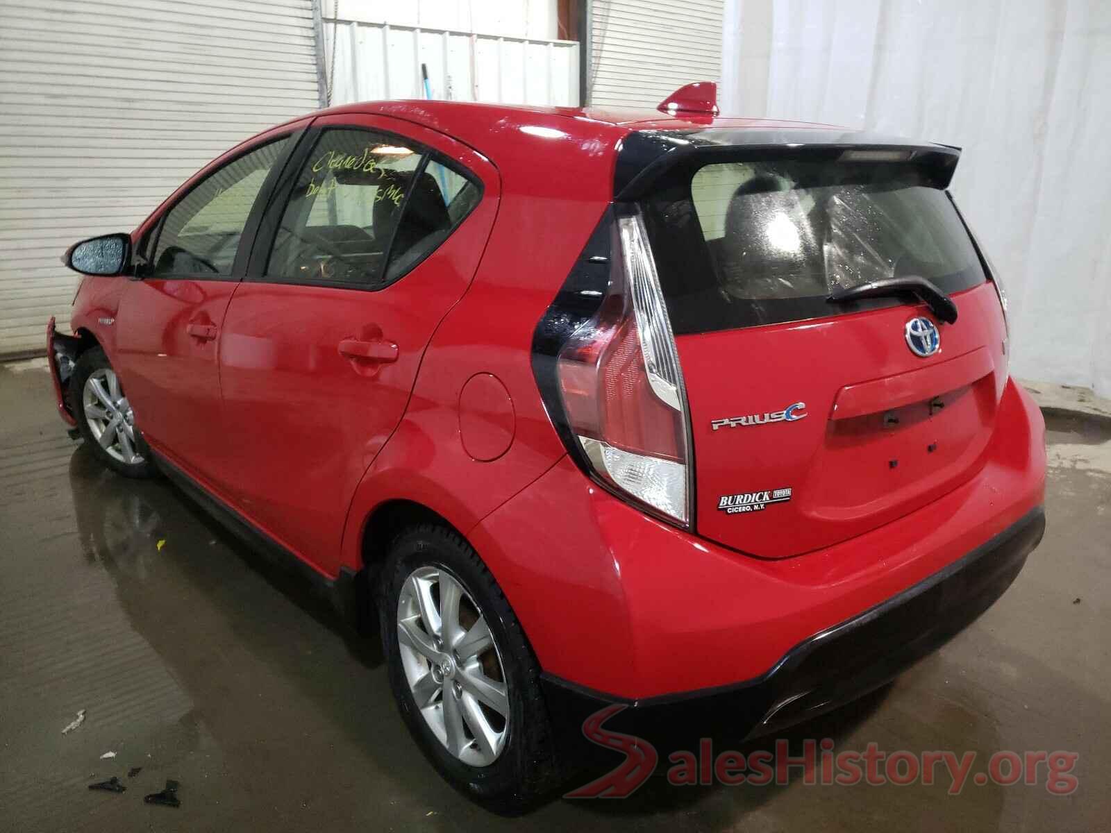 JTDKDTB33H1591467 2017 TOYOTA PRIUS