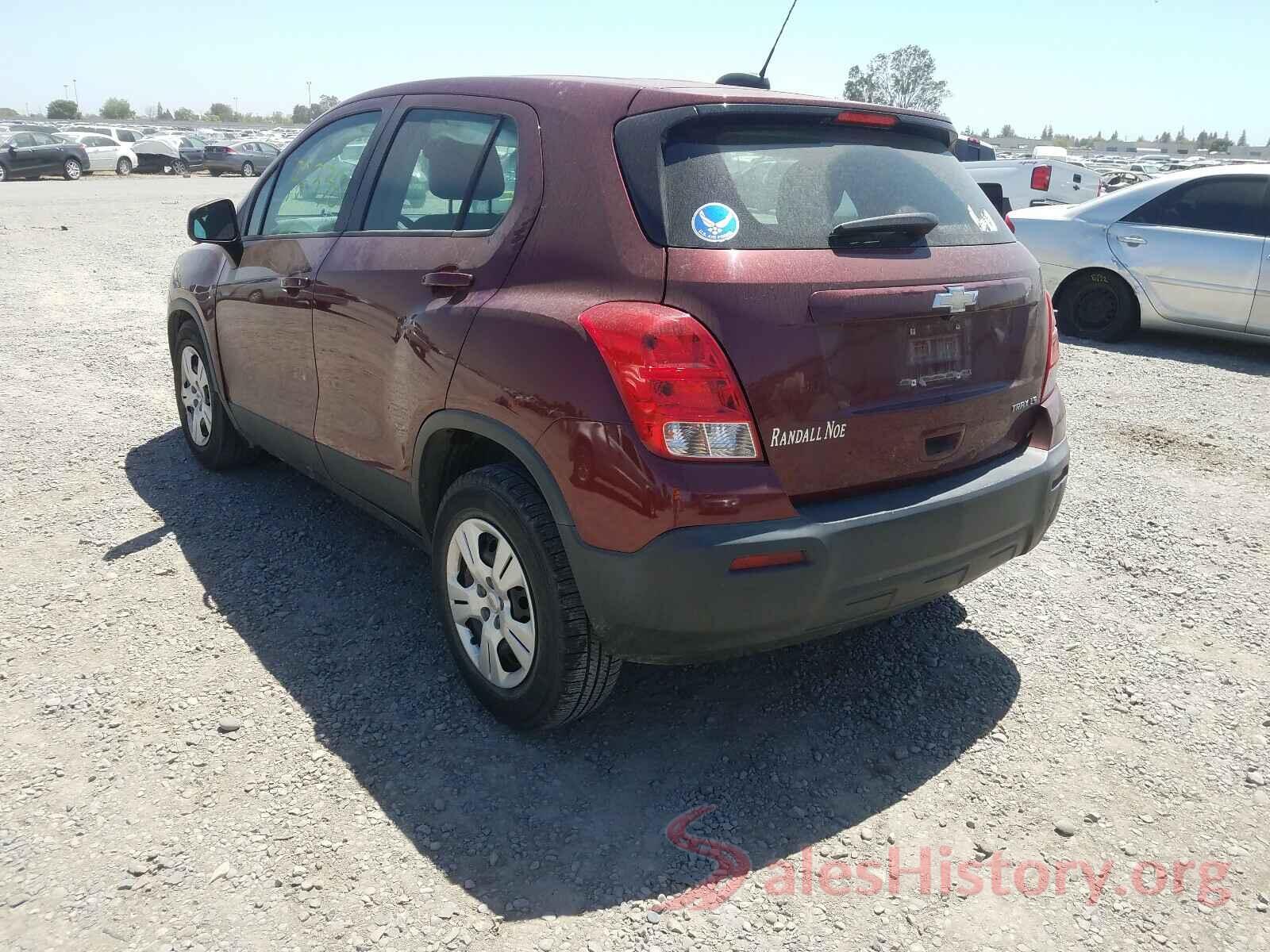 3GNCJKSB8GL148258 2016 CHEVROLET TRAX