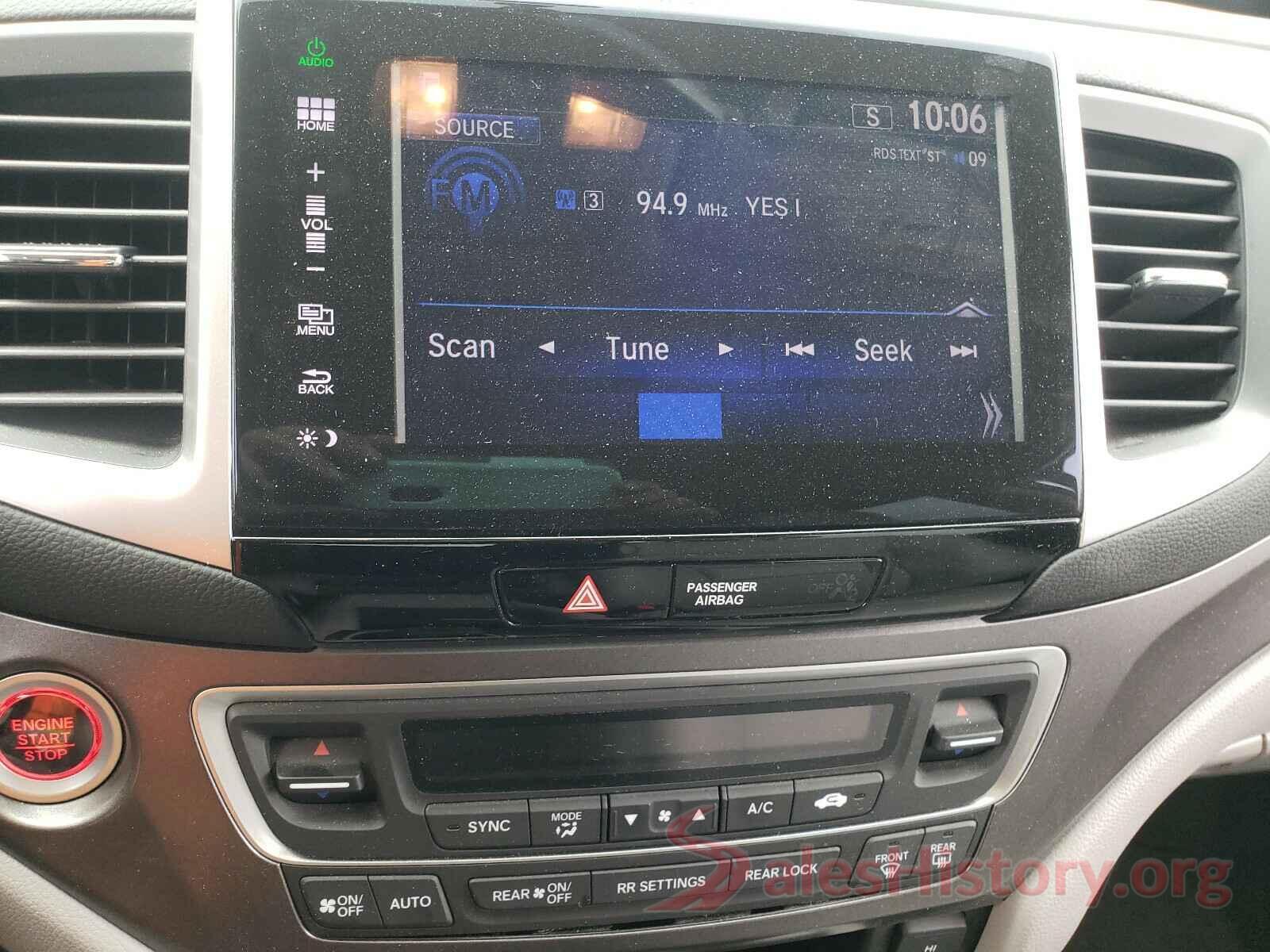 5FNYF5H59GB048588 2016 HONDA PILOT