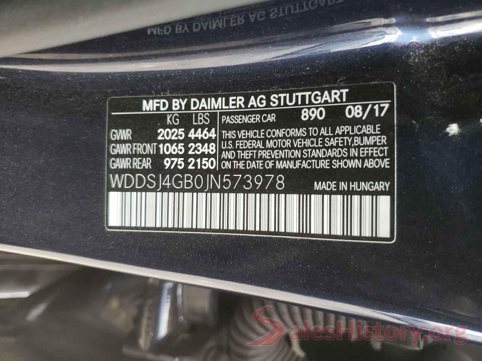 WDDSJ4GB0JN573978 2018 MERCEDES-BENZ C CLASS