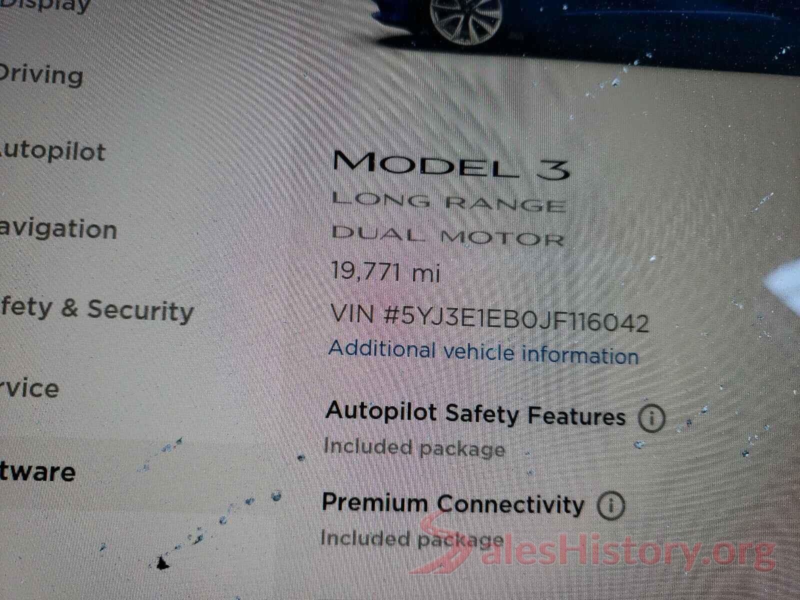 5YJ3E1EB0JF116042 2018 TESLA MODEL 3