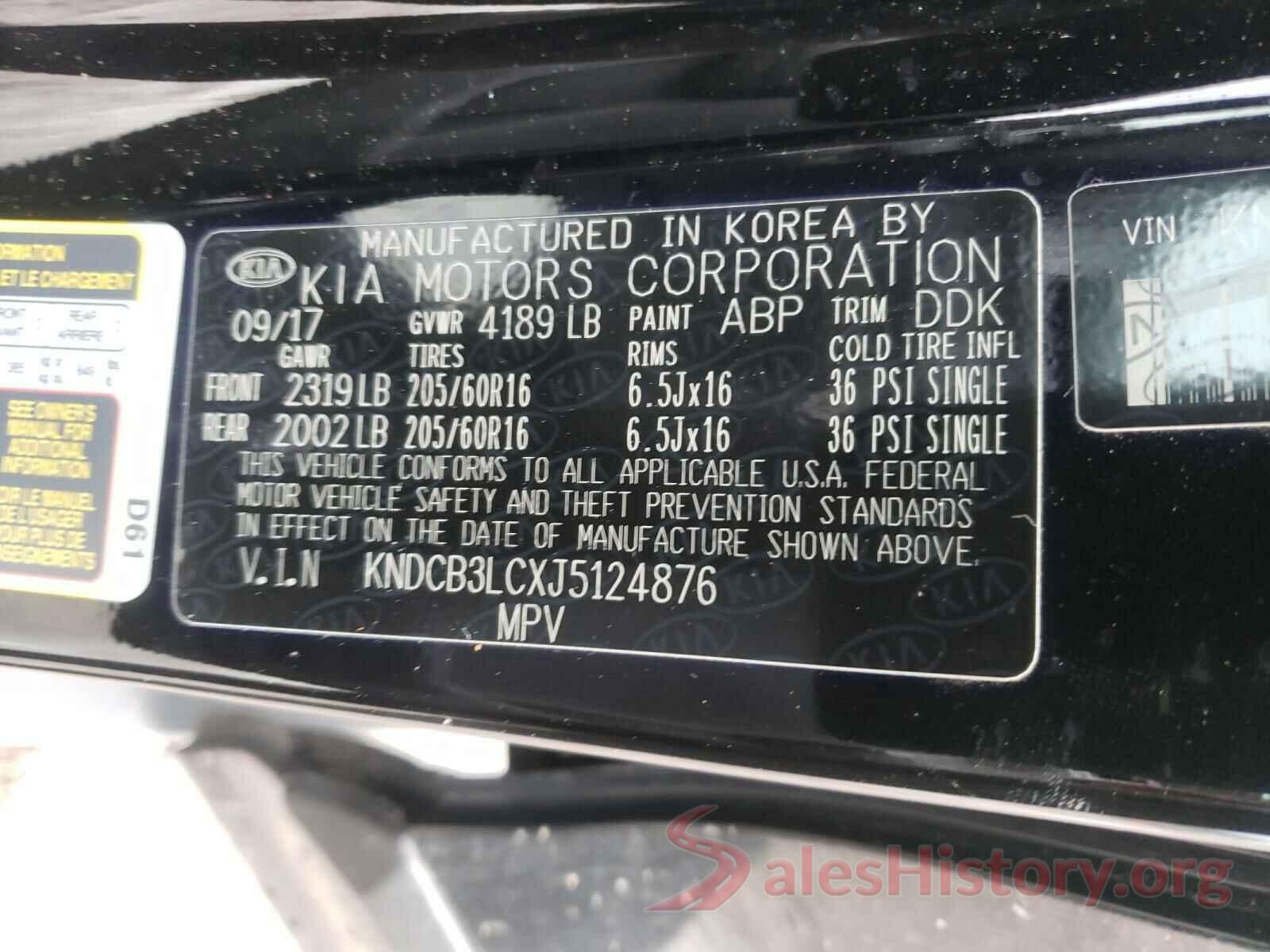 KNDCB3LCXJ5124876 2018 KIA NIRO