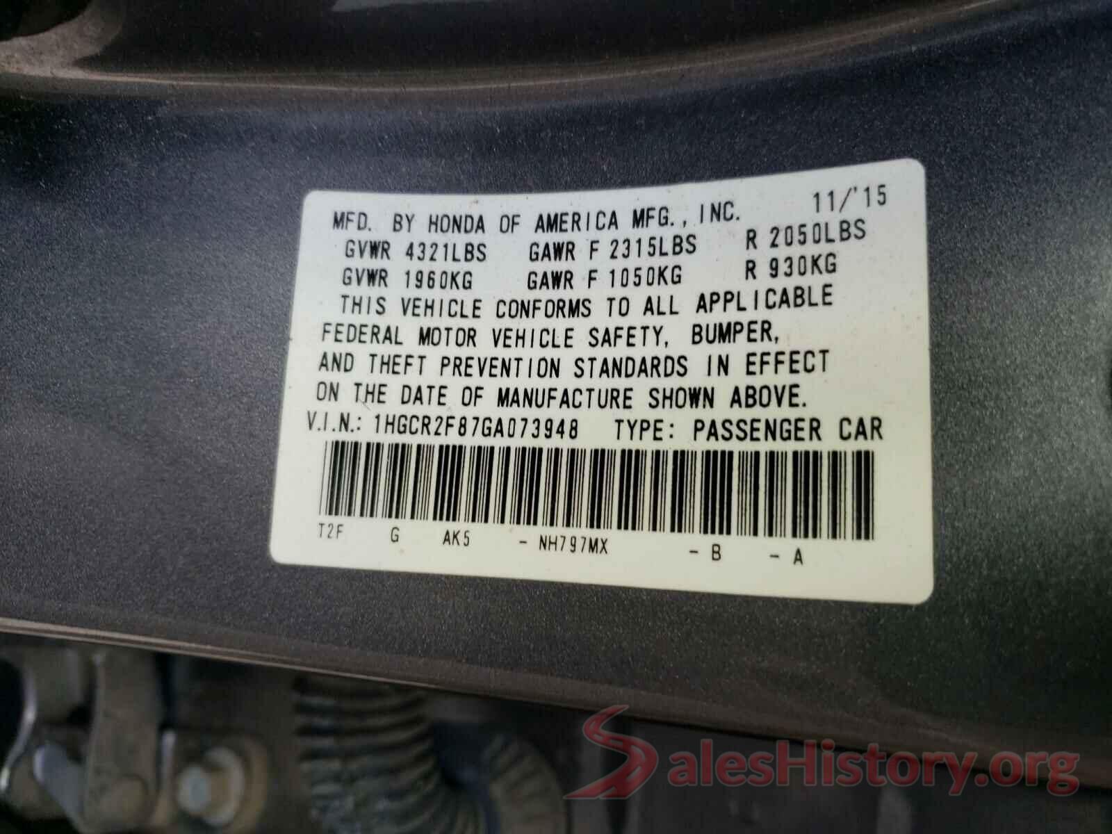 1HGCR2F87GA073948 2016 HONDA ACCORD