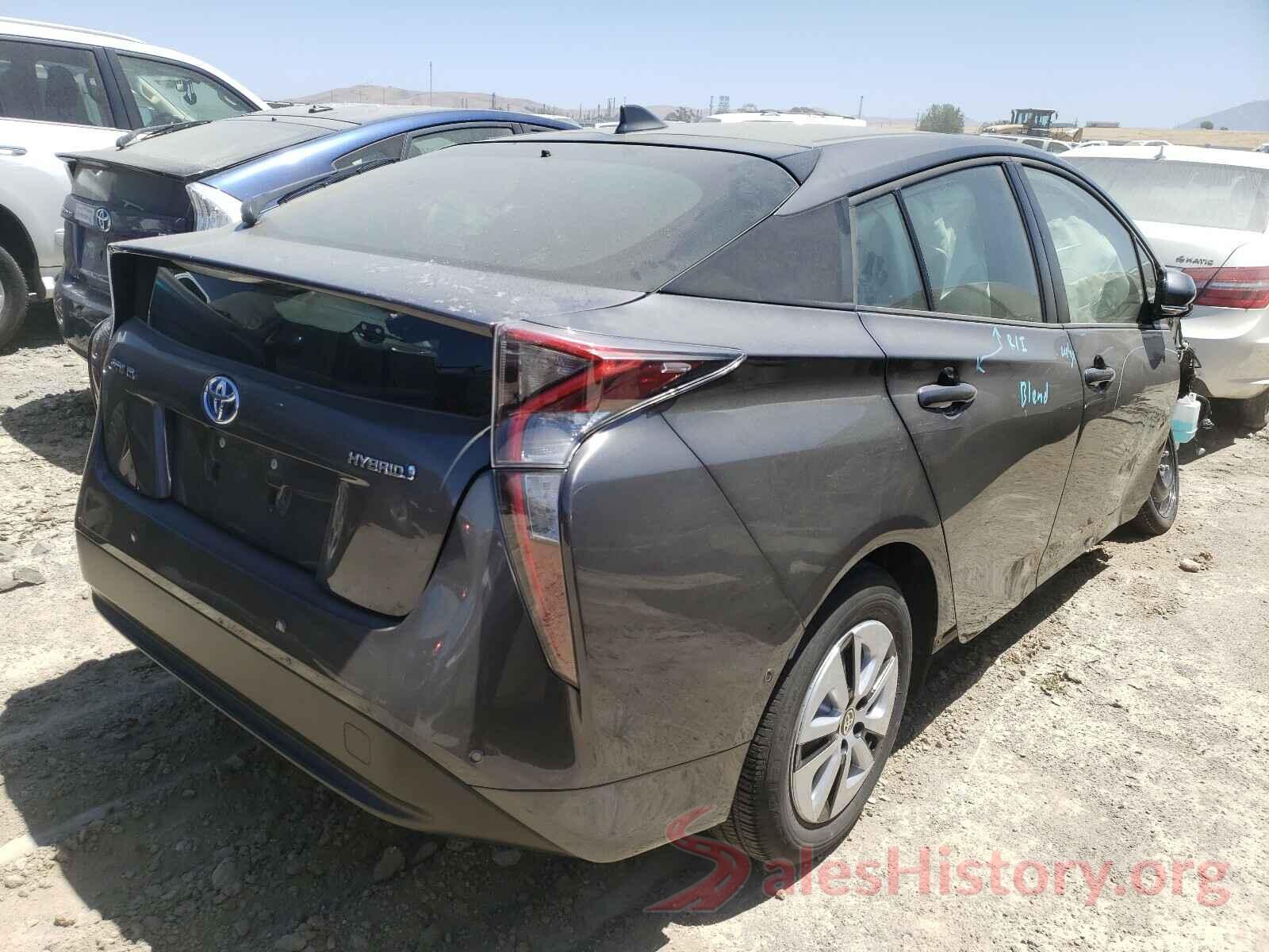 JTDKBRFU1H3575154 2017 TOYOTA PRIUS