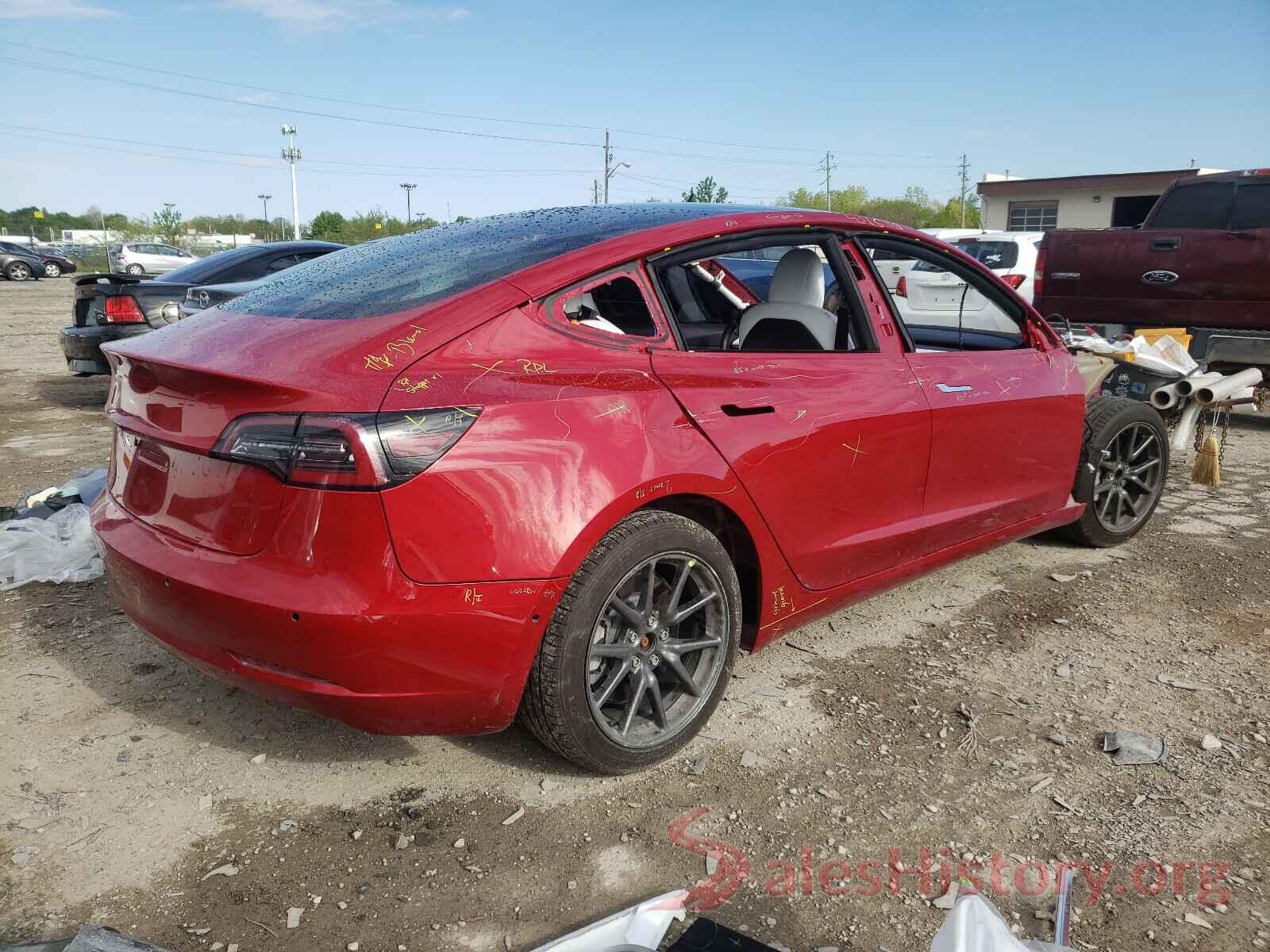 5YJ3E1EA2KF402807 2019 TESLA MODEL 3