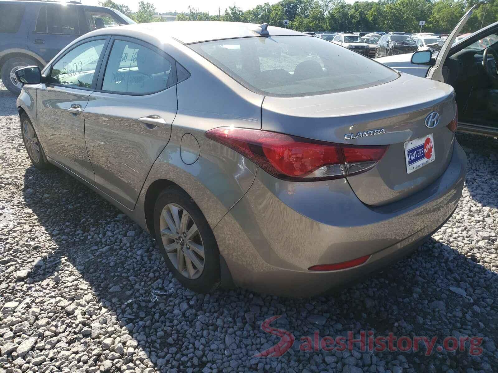 5NPDH4AE9GH670364 2016 HYUNDAI ELANTRA