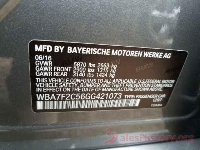 WBA7F2C56GG421073 2016 BMW 7 SERIES