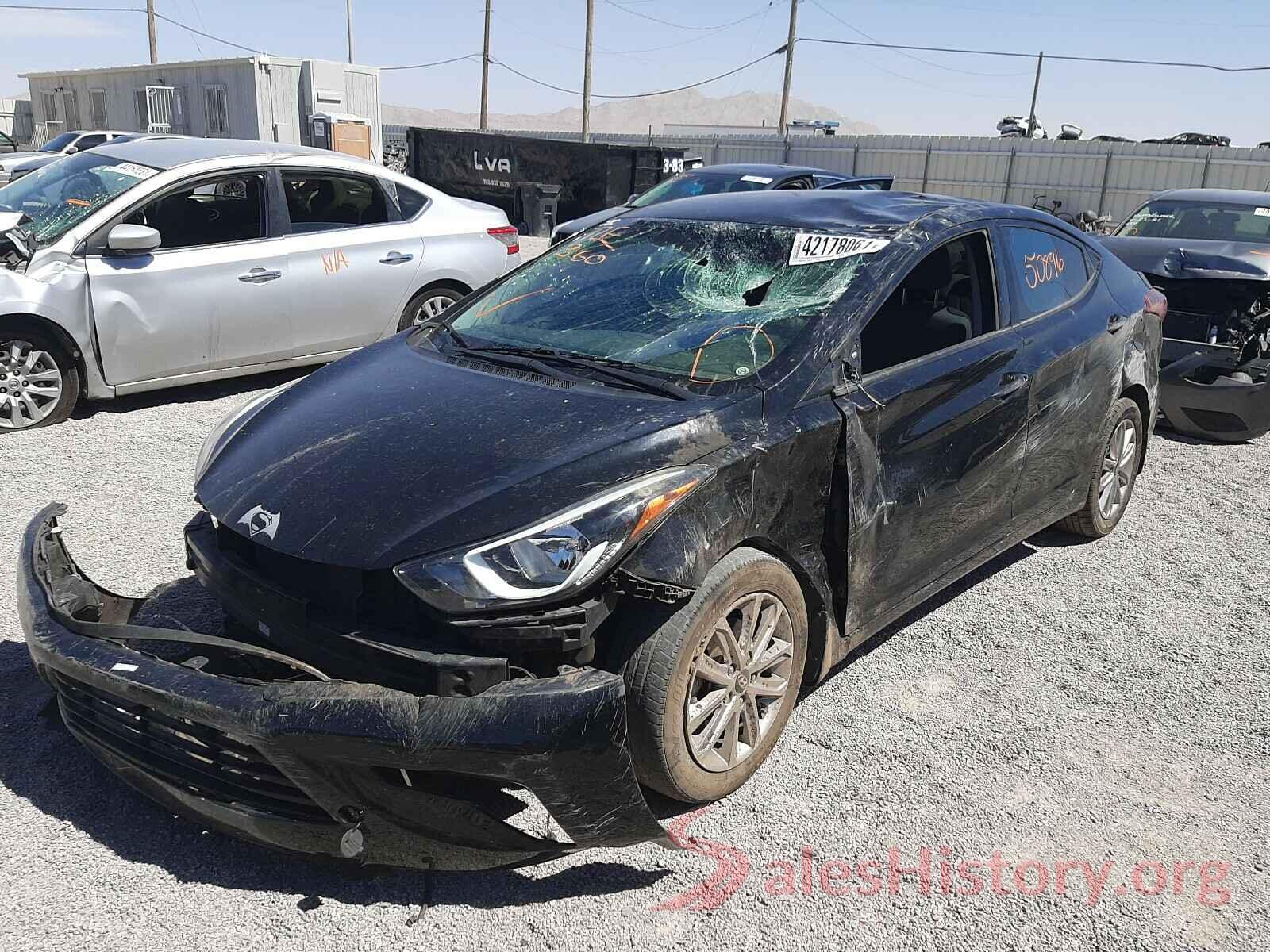 KMHDH4AE2GU607656 2016 HYUNDAI ELANTRA