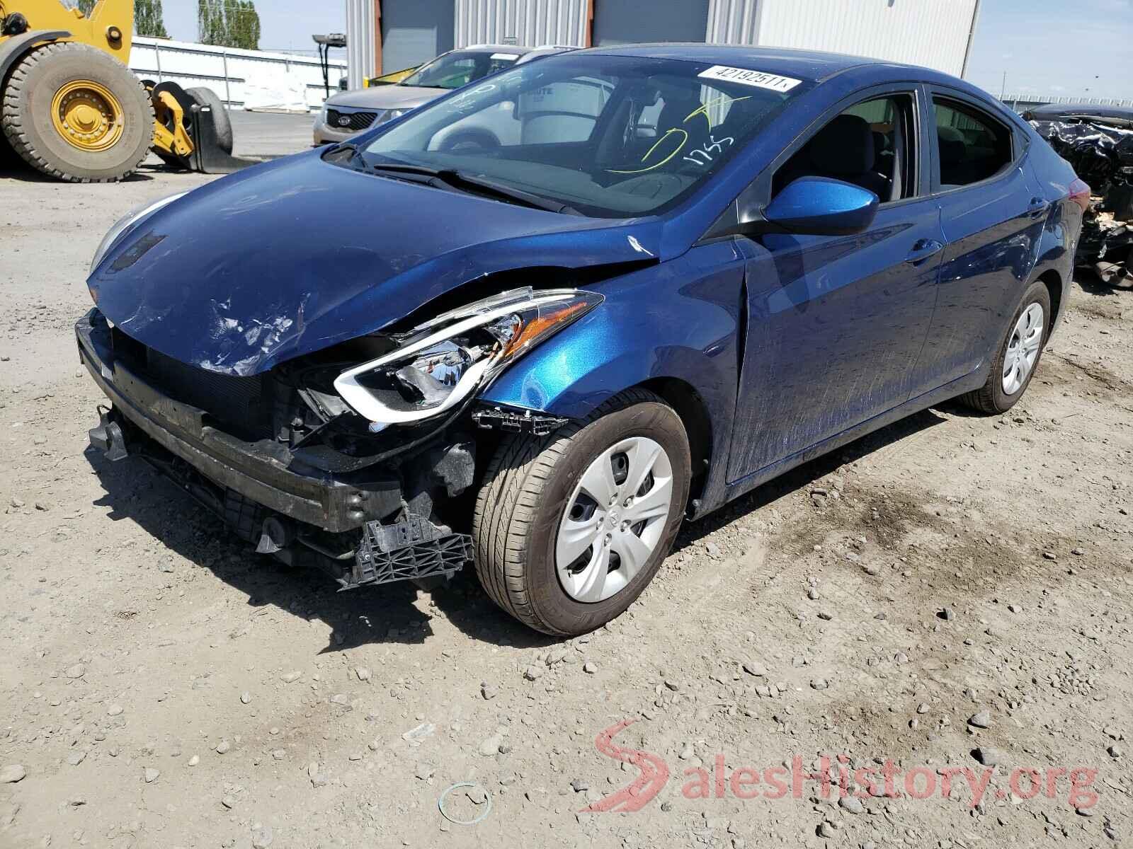 5NPDH4AE9GH691912 2016 HYUNDAI ELANTRA