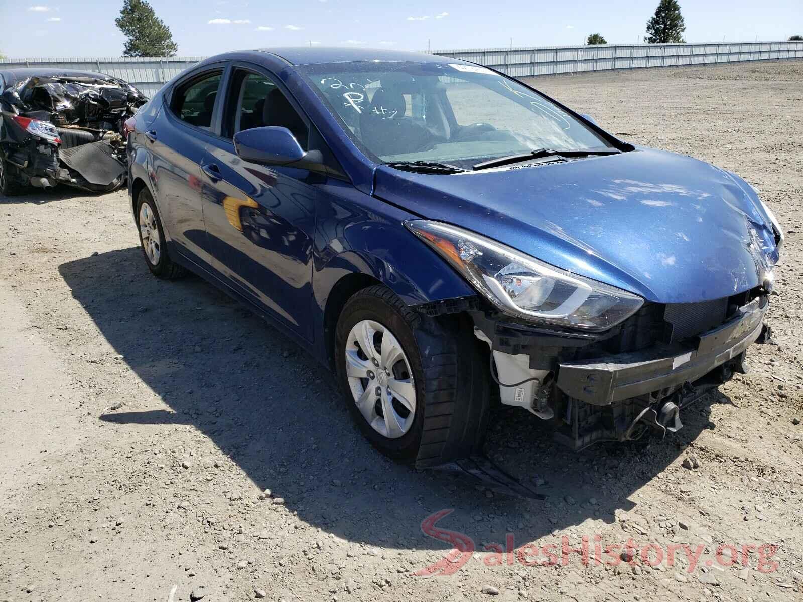 5NPDH4AE9GH691912 2016 HYUNDAI ELANTRA