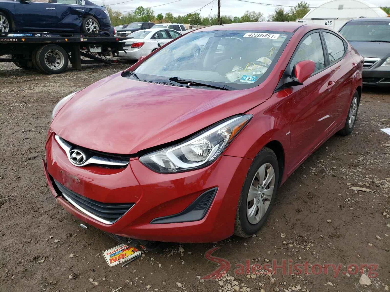 KMHDH4AEXGU572686 2016 HYUNDAI ELANTRA