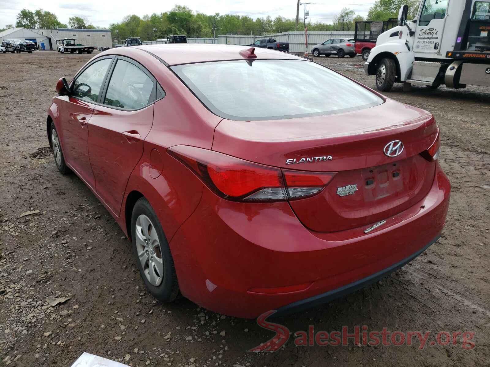 KMHDH4AEXGU572686 2016 HYUNDAI ELANTRA