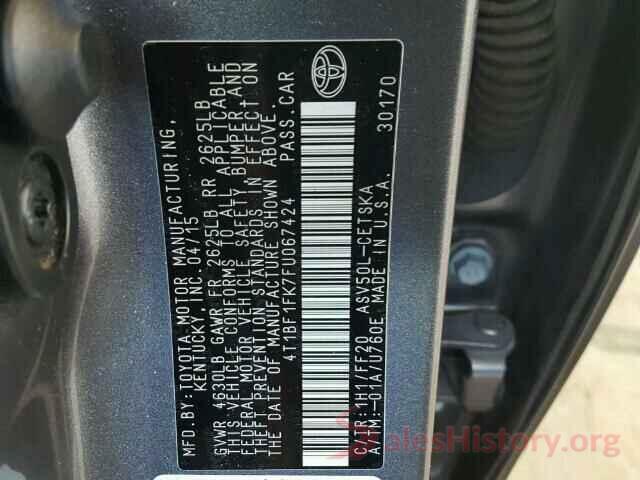 4T1BF1FK7FU067424 2015 TOYOTA CAMRY