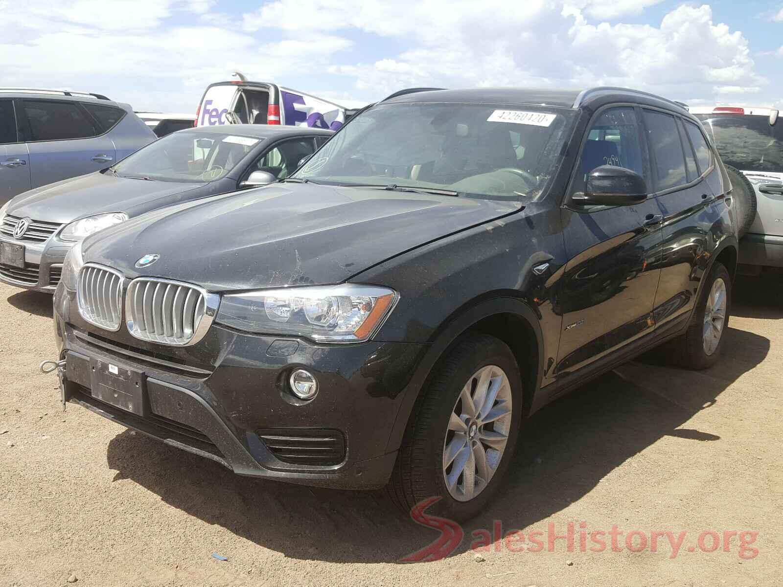 5UXWX9C52H0T14454 2017 BMW X3