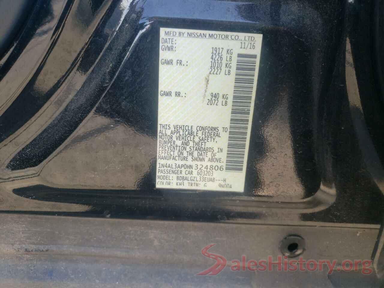 1N4AL3AP0HN324806 2017 NISSAN ALTIMA