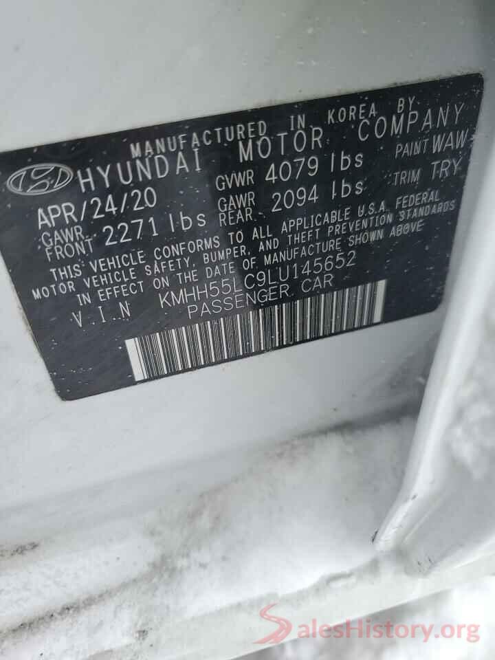 KMHH55LC9LU145652 2020 HYUNDAI ELANTRA