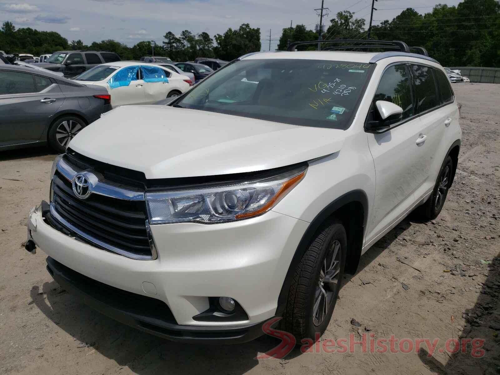 5TDJKRFH8GS324210 2016 TOYOTA HIGHLANDER