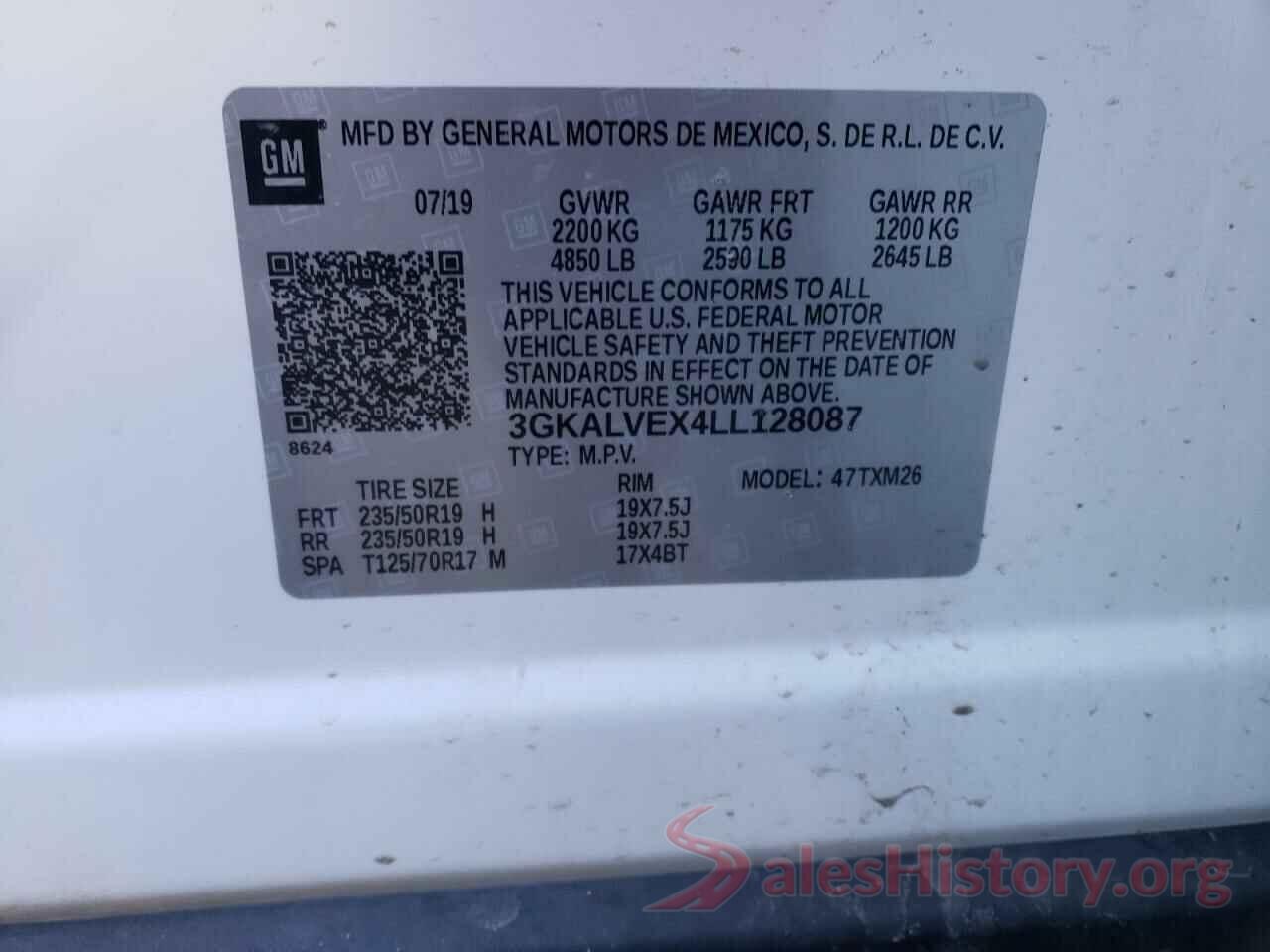 3GKALVEX4LL128087 2020 GMC TERRAIN