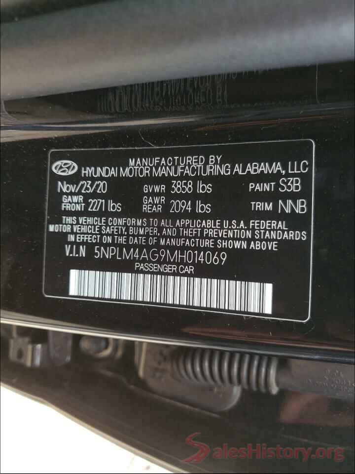 5NPLM4AG9MH014069 2021 HYUNDAI ELANTRA