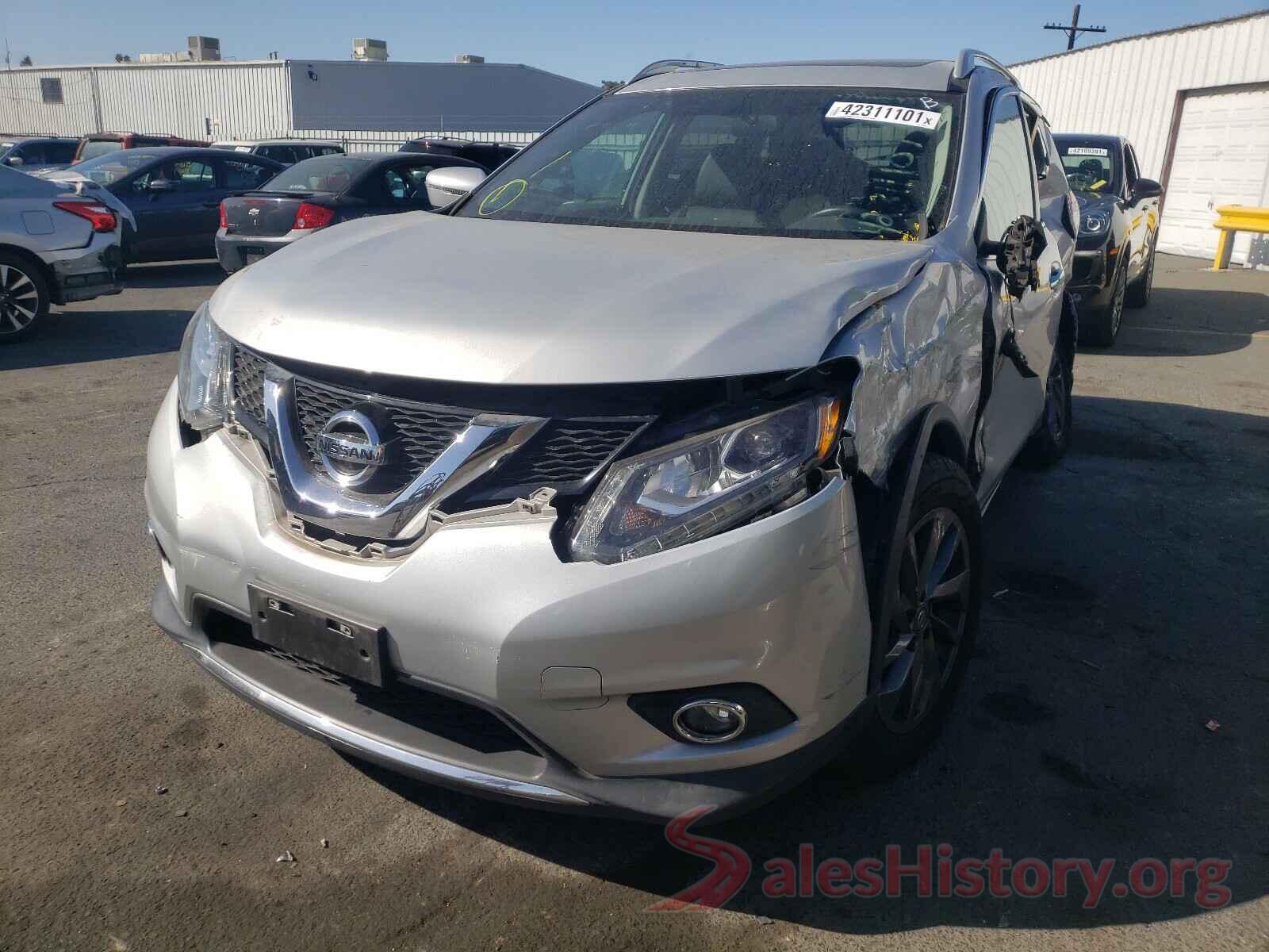 5N1AT2MT1GC796600 2016 NISSAN ROGUE