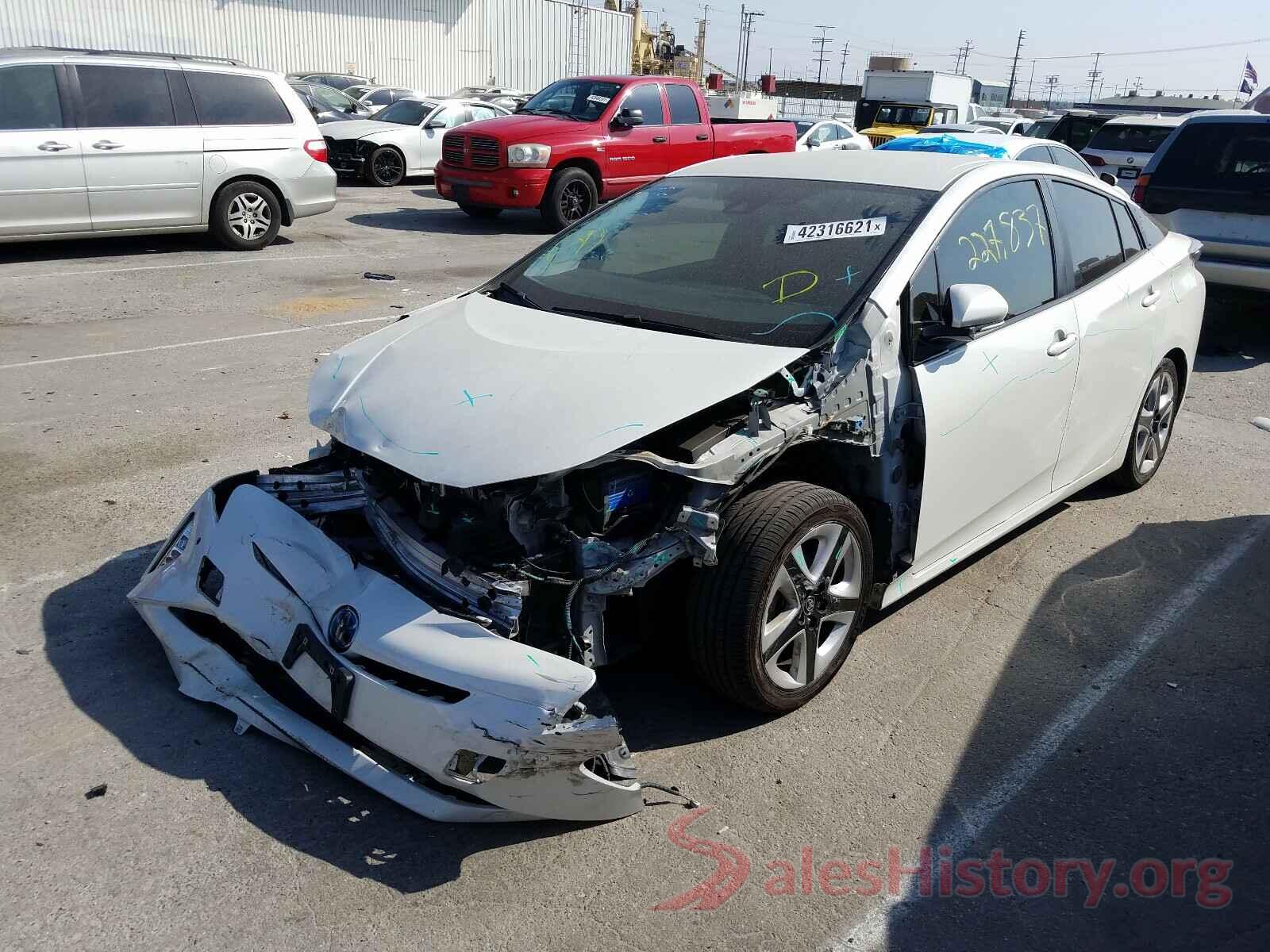 JTDKARFU4G3503267 2016 TOYOTA PRIUS