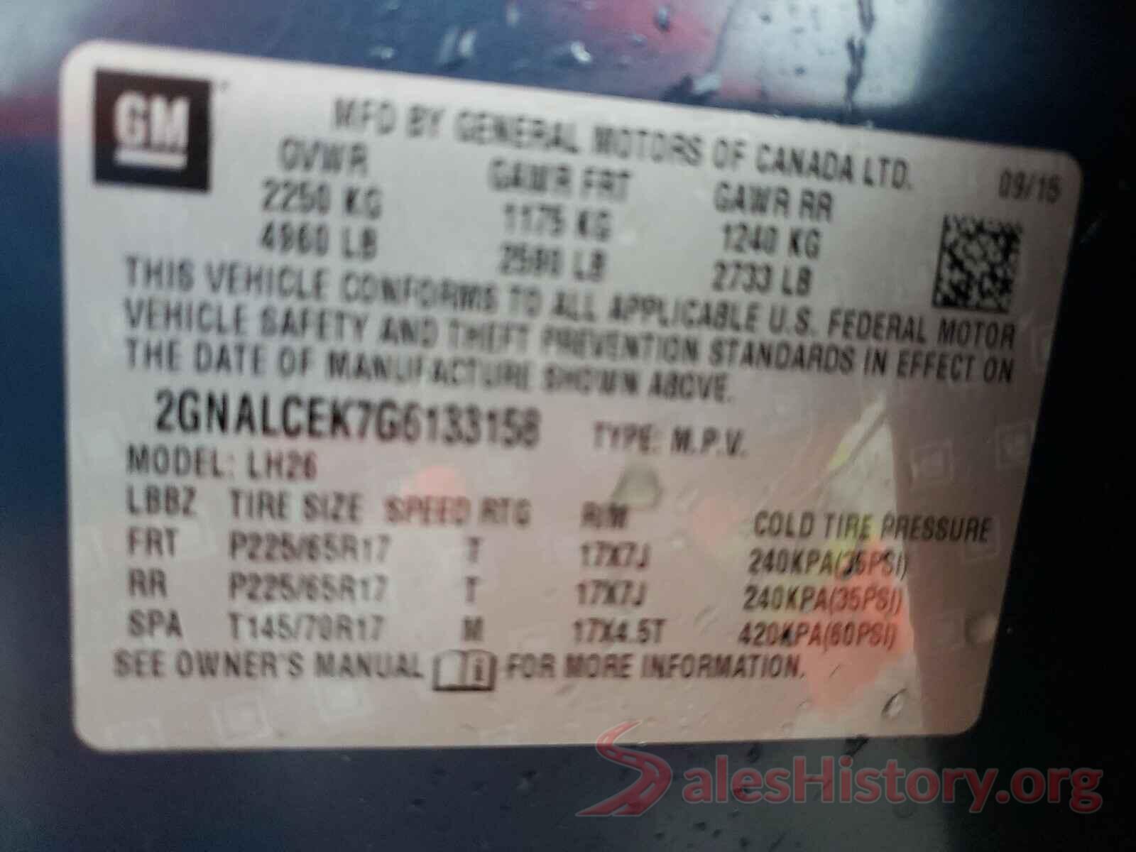 2GNALCEK7G6133158 2016 CHEVROLET EQUINOX