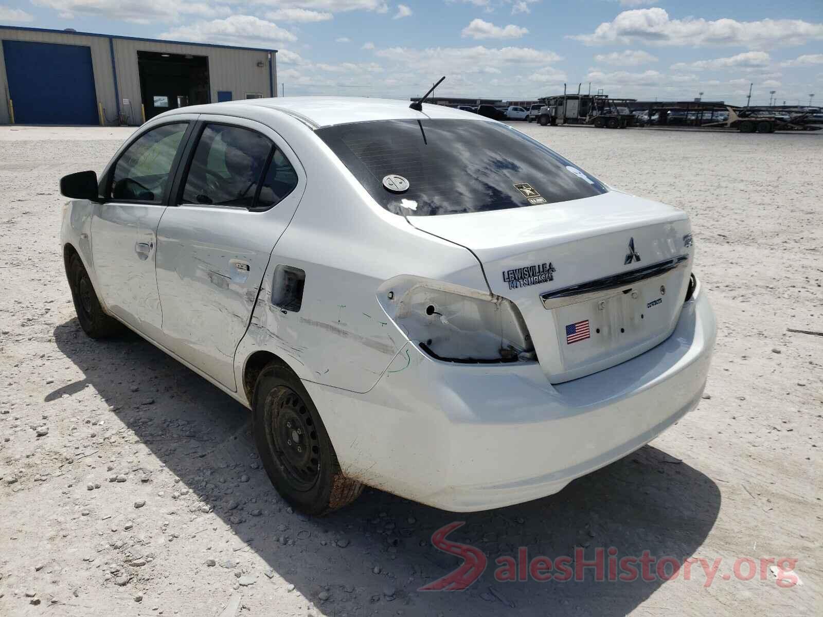 ML32F3FJ5HHF07911 2017 MITSUBISHI MIRAGE