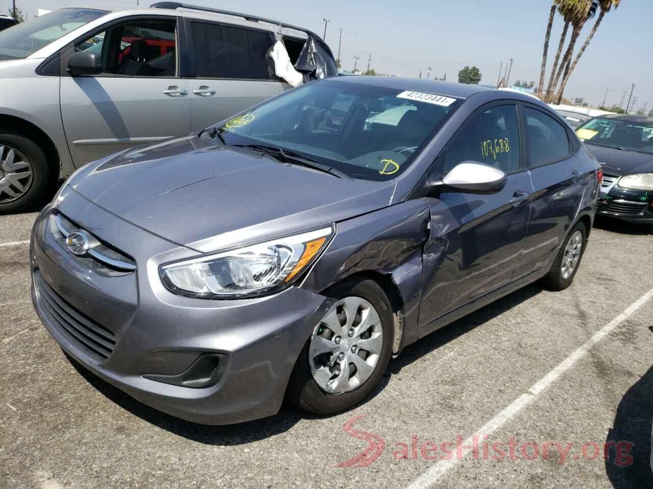 KMHCT4AE2GU124193 2016 HYUNDAI ACCENT