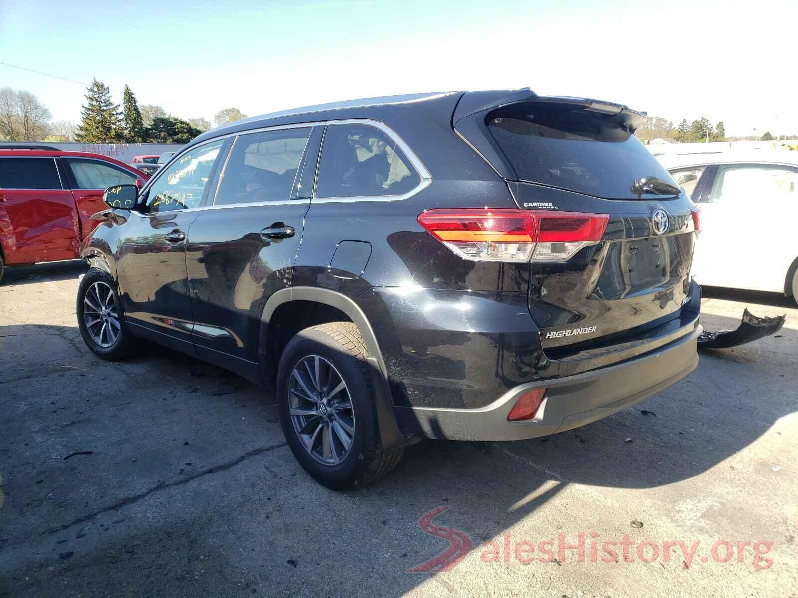 5TDJZRFH4KS611712 2019 TOYOTA HIGHLANDER